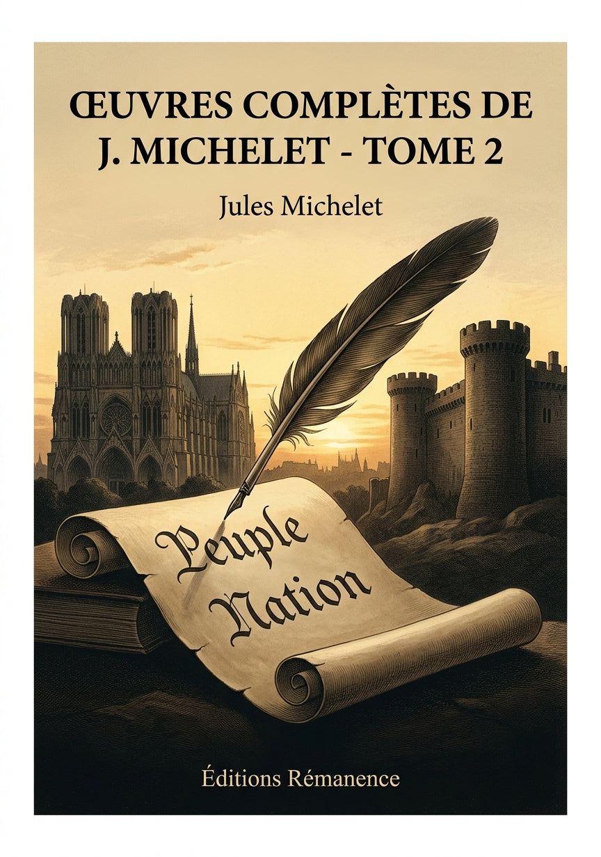 Livre Œuvres complètes de J. Michelet - Tome 2 par Jules Michelet - Couverture - Editions Remanence