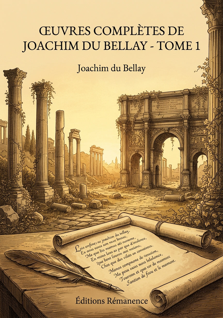 Livre Œuvres complètes de Joachim du Bellay - Tome 1 par Joachim du Bellay - Couverture - Editions Remanence