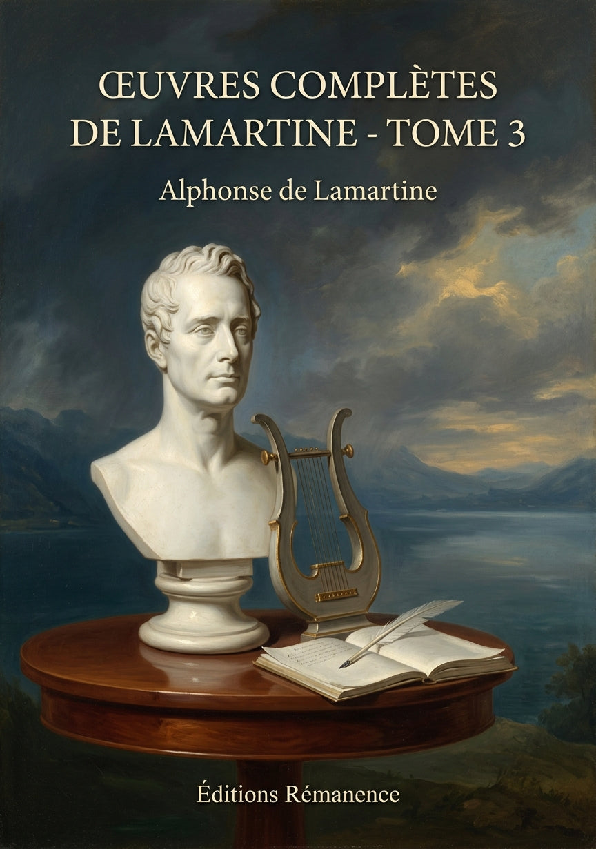 Livre Œuvres complètes de Lamartine - Tome 3 par Alphonse de Lamartine - Couverture - Editions Remanence
