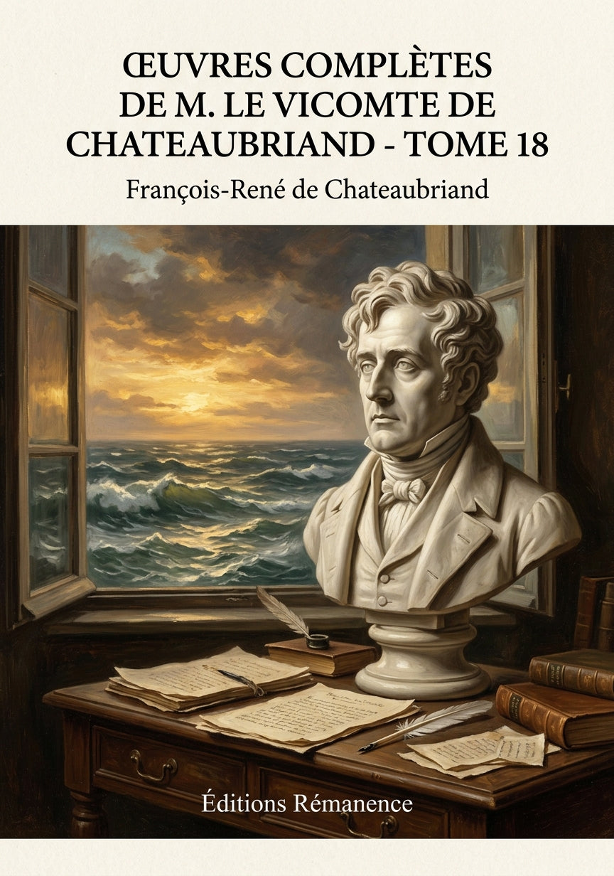Livre Œuvres Complètes de M. Le Vicomte de Chateaubriand - Tome 18 par François-René de Chateaubriand - Couverture - Editions Remanence