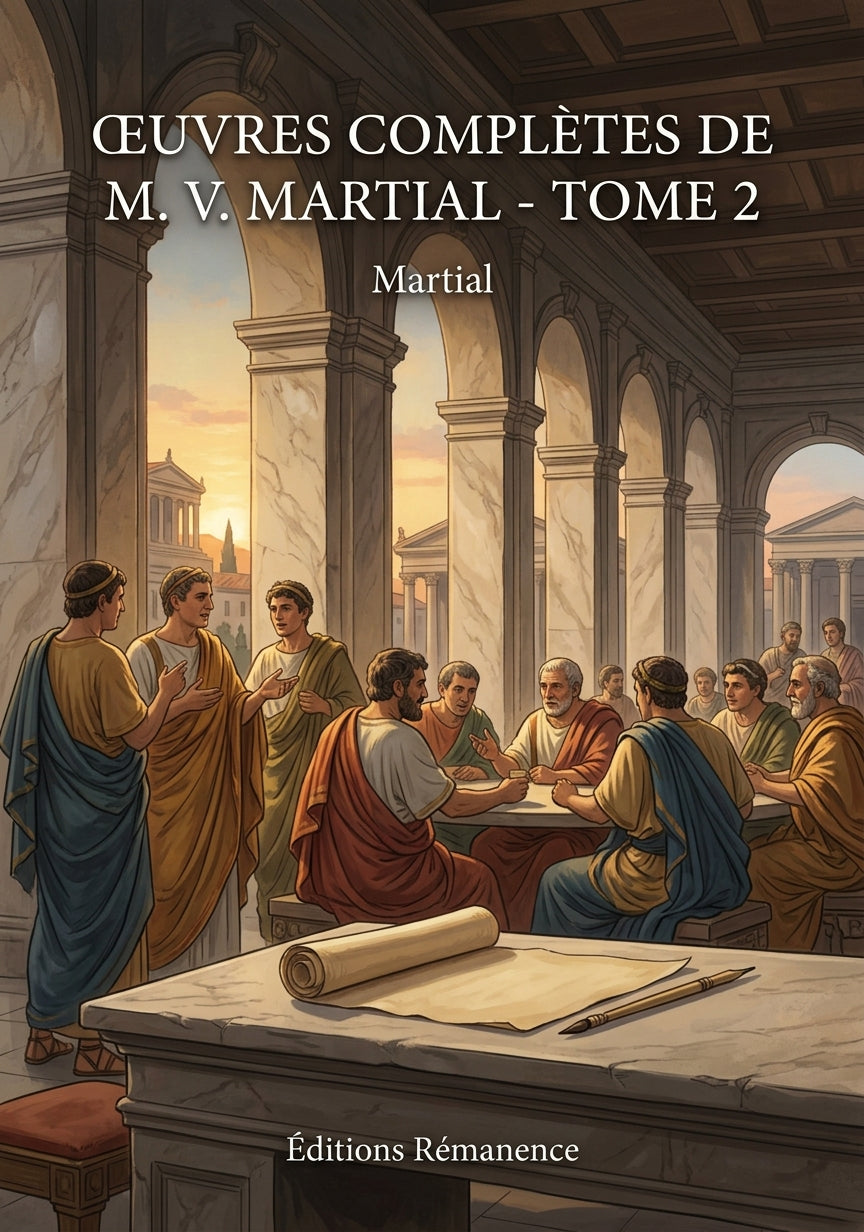 Livre Œuvres complètes de M. V. Martial - Tome 2 par Martial - Couverture - Editions Remanence