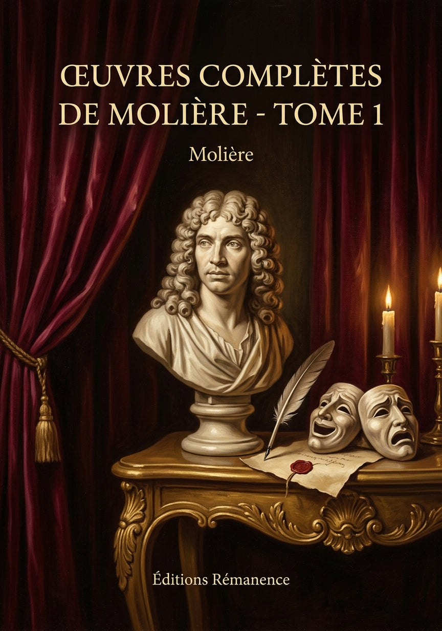 Livre Œuvres complètes de Molière - Tome 1 par Molière - Couverture - Editions Remanence
