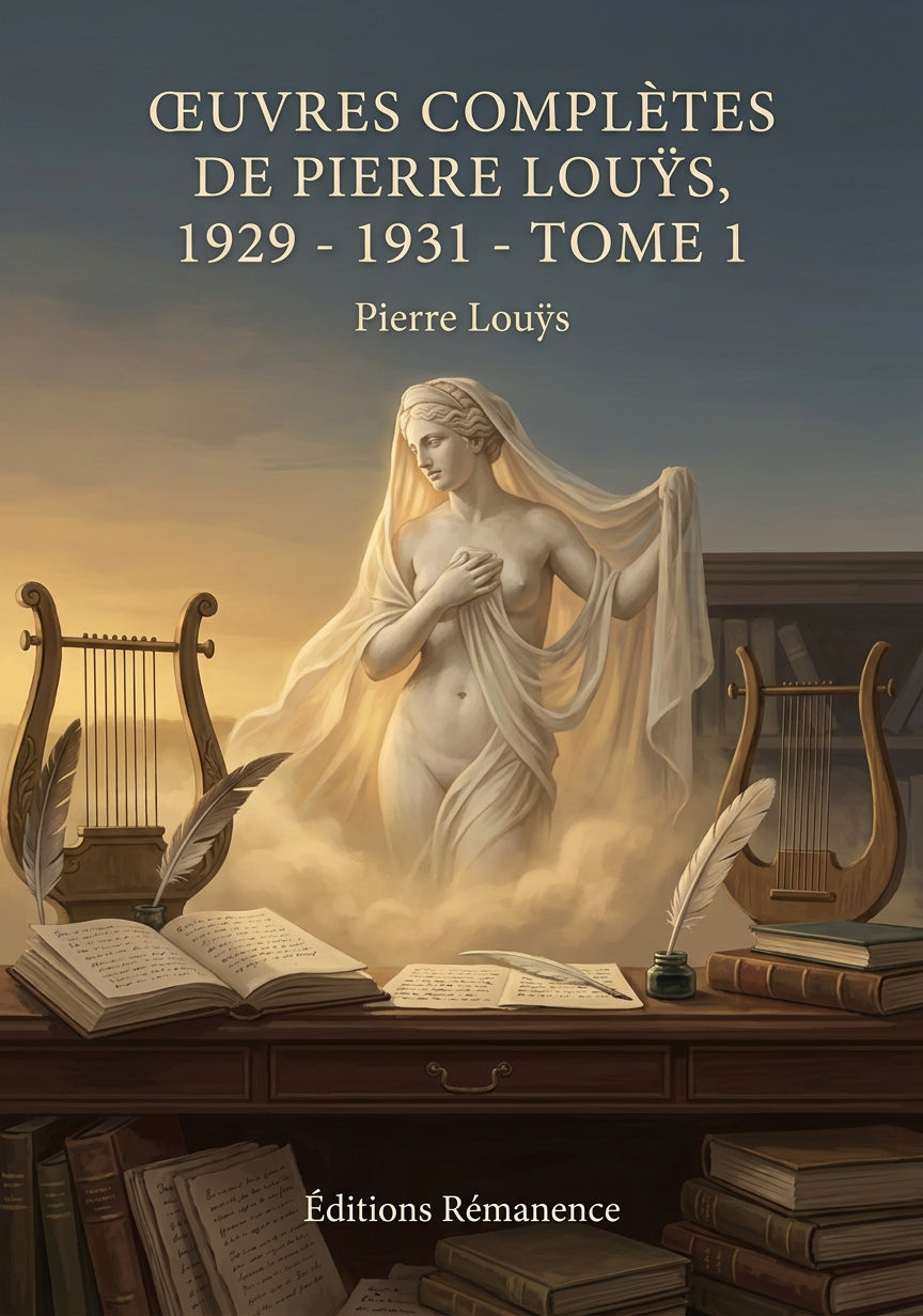 Livre Œuvres complètes de Pierre Louÿs, 1929 - 1931 - Tome 1 par Pierre Louÿs - Couverture - Editions Remanence