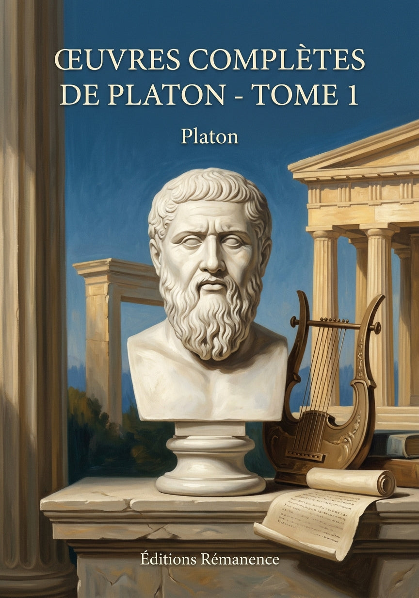 Livre Œuvres complètes de Platon - Tome 1 par Platon - Couverture - Editions Remanence