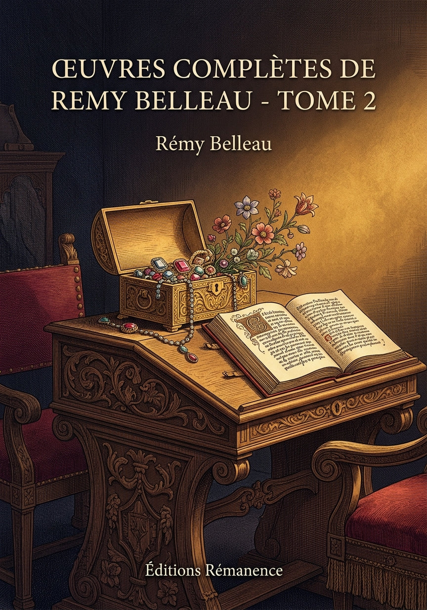 Livre Œuvres complètes de Remy Belleau - Tome 2 par Rémy Belleau - Couverture - Editions Remanence