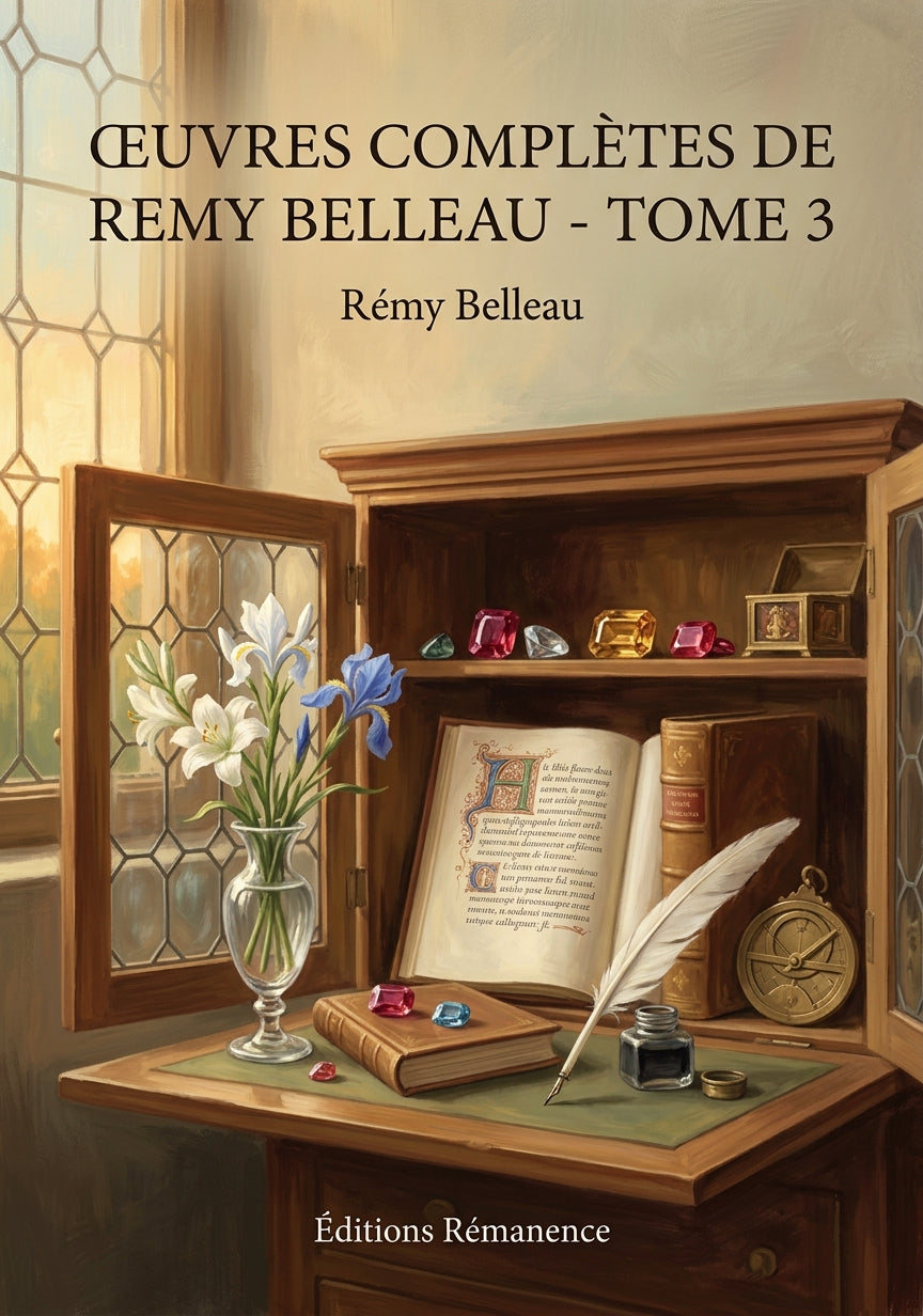 Livre Œuvres complètes de Remy Belleau - Tome 3 par Rémy Belleau - Couverture - Editions Remanence