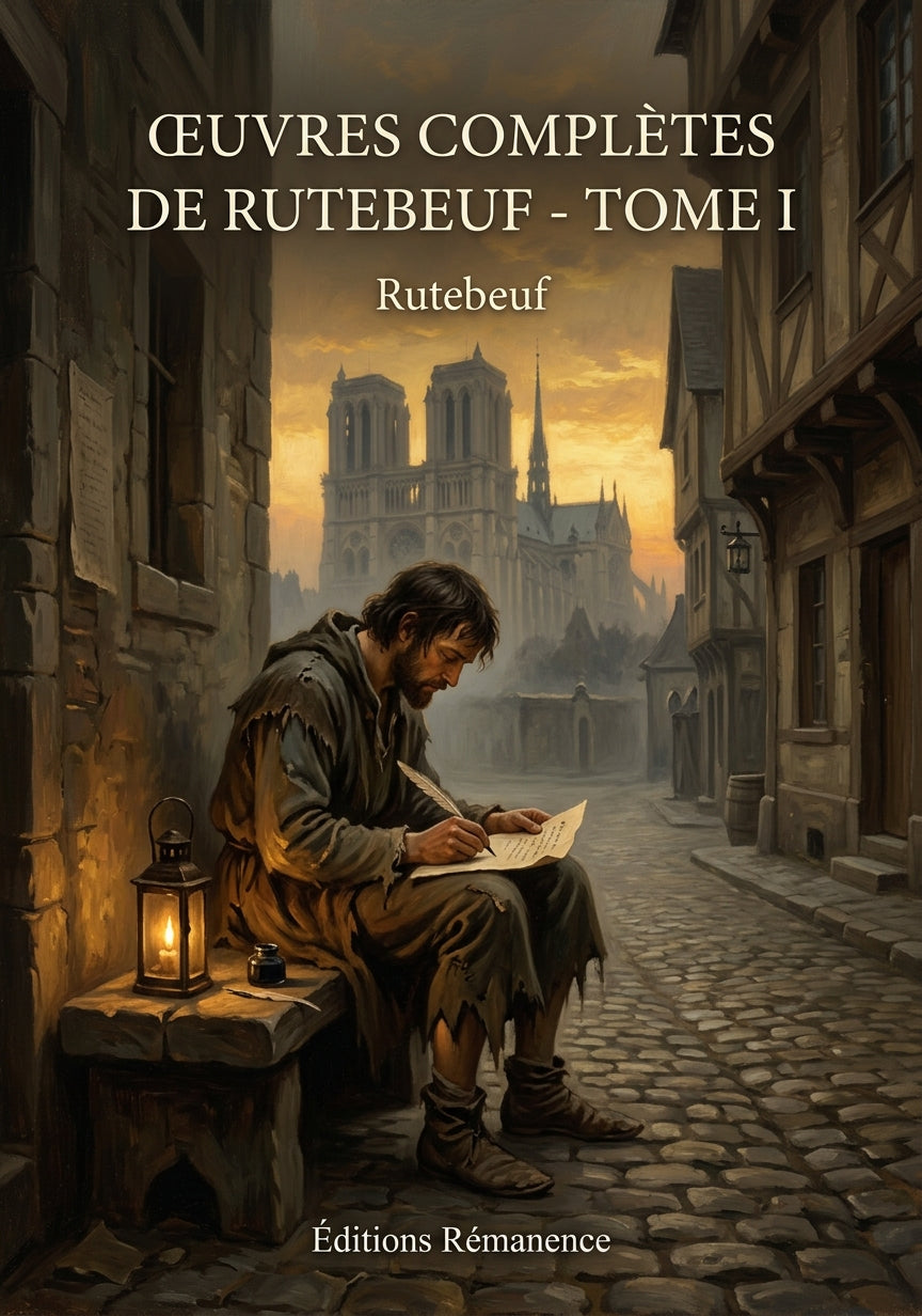 Livre Œuvres complètes de Rutebeuf - Tome I par Rutebeuf - Couverture - Editions Remanence