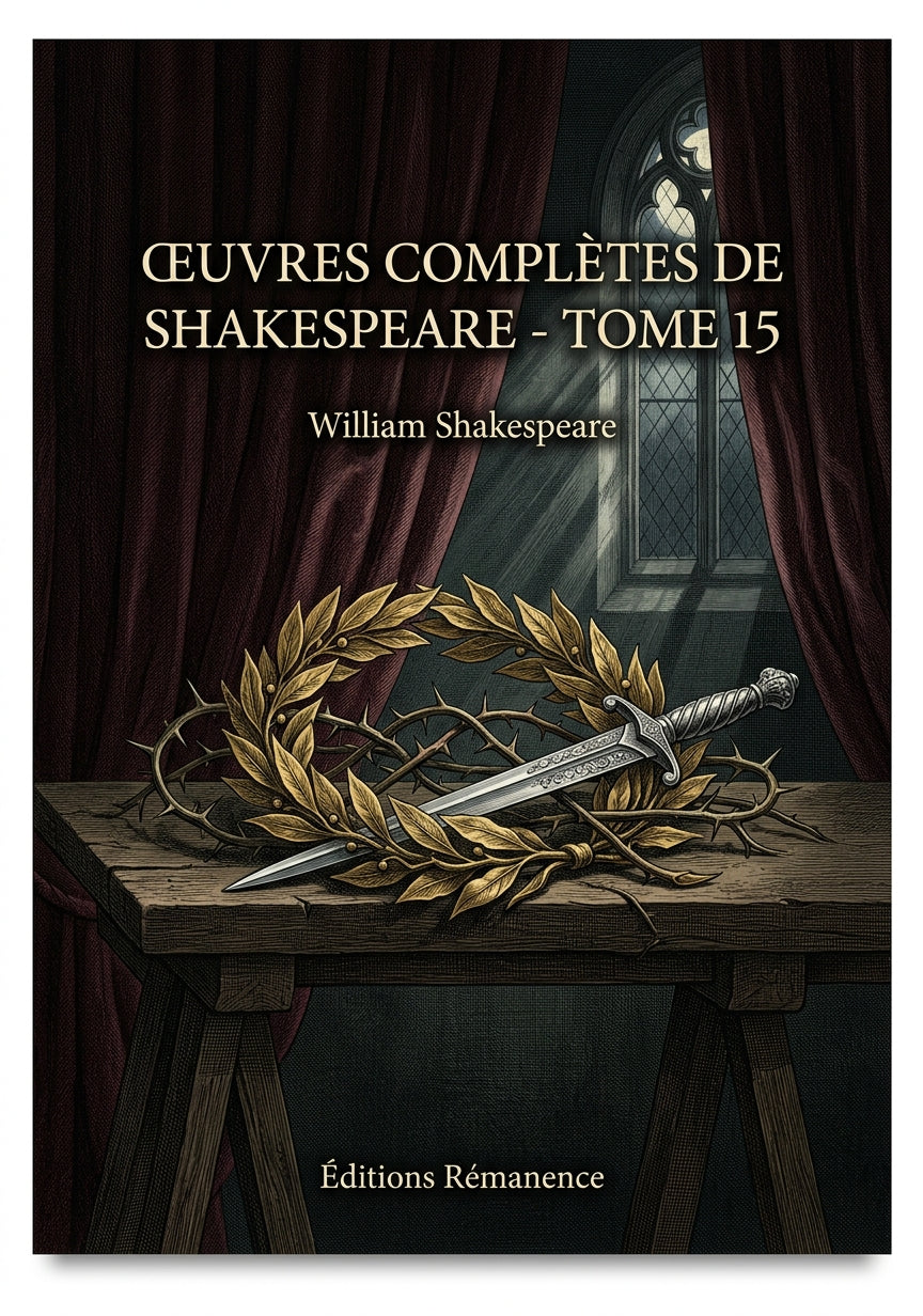 Livre Œuvres complètes de Shakespeare - Tome 15 par William Shakespeare - Couverture - Editions Remanence