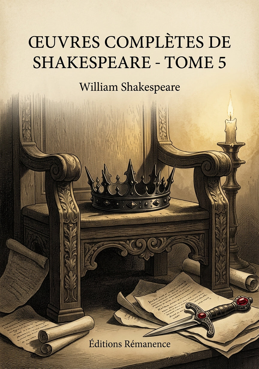 Livre Œuvres complètes de Shakespeare - Tome 5 par William Shakespeare - Couverture - Editions Remanence