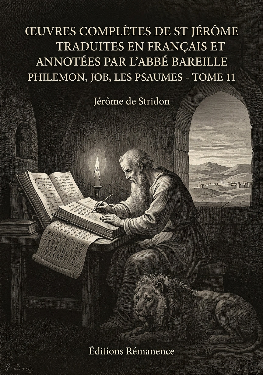 Livre Œuvres Complètes de St Jérôme traduites en français et annotées par l'abbé Bareille Commentaire abrégé sur les Psaumes (suite)Expositions des Psaumes - Tome 12 par Jérôme de Stridon - Couverture - Editions Remanence