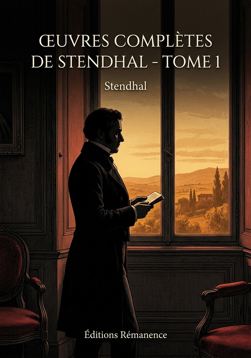 Livre Œuvres complètes de Stendhal - Tome 1 par Stendhal - Couverture - Editions Remanence