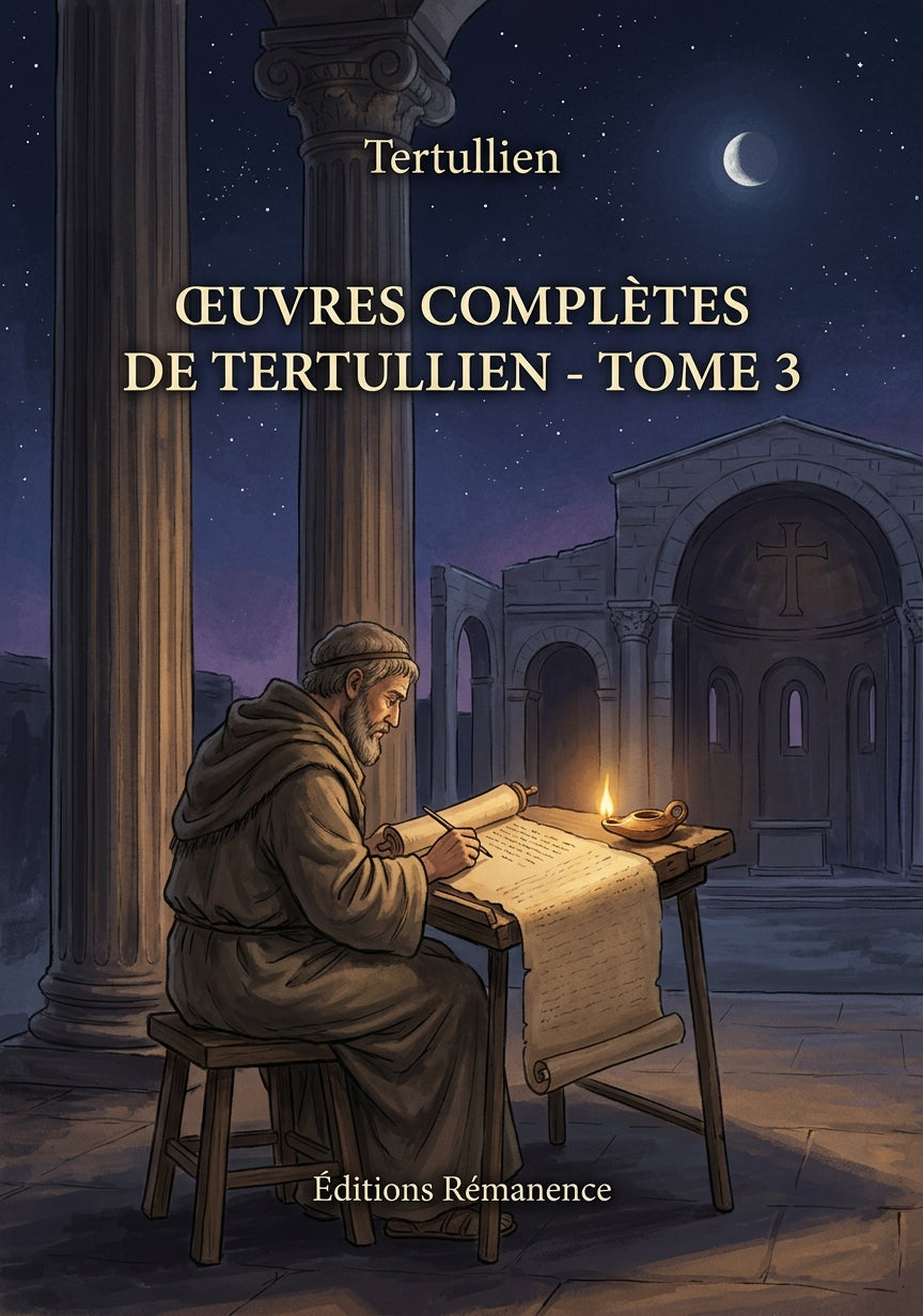 Livre Œuvres complètes de Tertullien - Tome 3 par Tertullien - Couverture - Editions Remanence