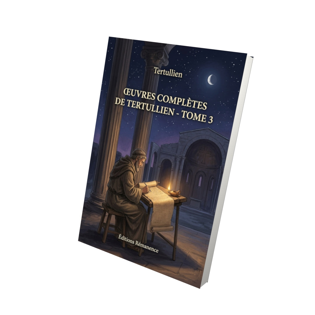 Livre Œuvres complètes de Tertullien - Tome 3 - Tertullien - Editions Remanence