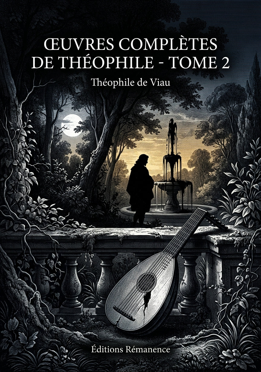 Livre Œuvres complètes de Théophile - Tome 2 par Théophile de Viau - Couverture - Editions Remanence
