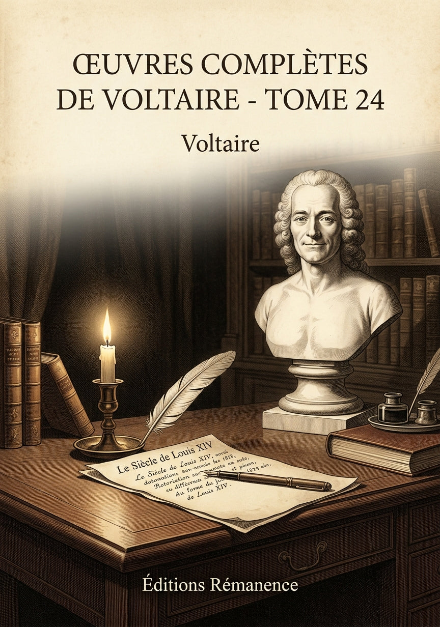 Livre Œuvres complètes de Voltaire - Tome 24 par Voltaire - Couverture - Editions Remanence