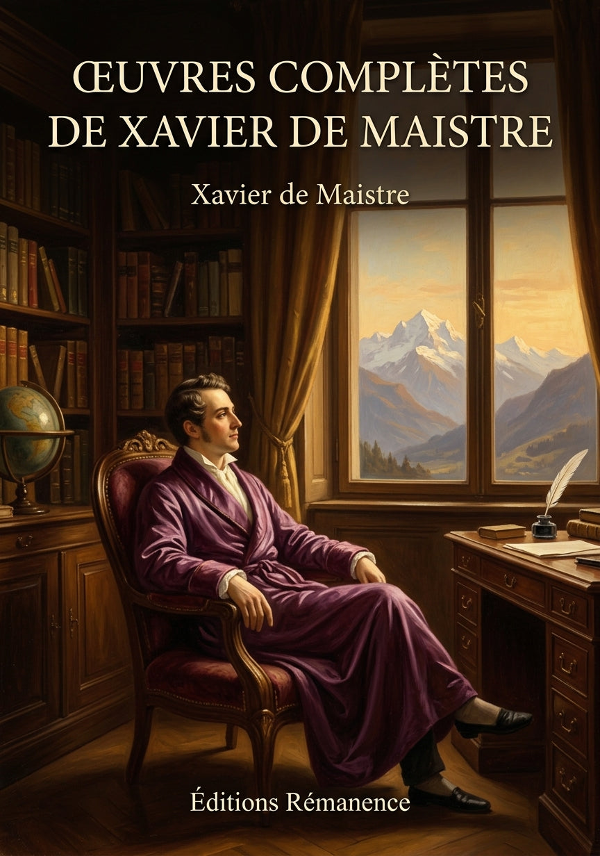 Livre Œuvres complètes de Xavier de Maistre par Xavier de Maistre - Couverture - Editions Remanence