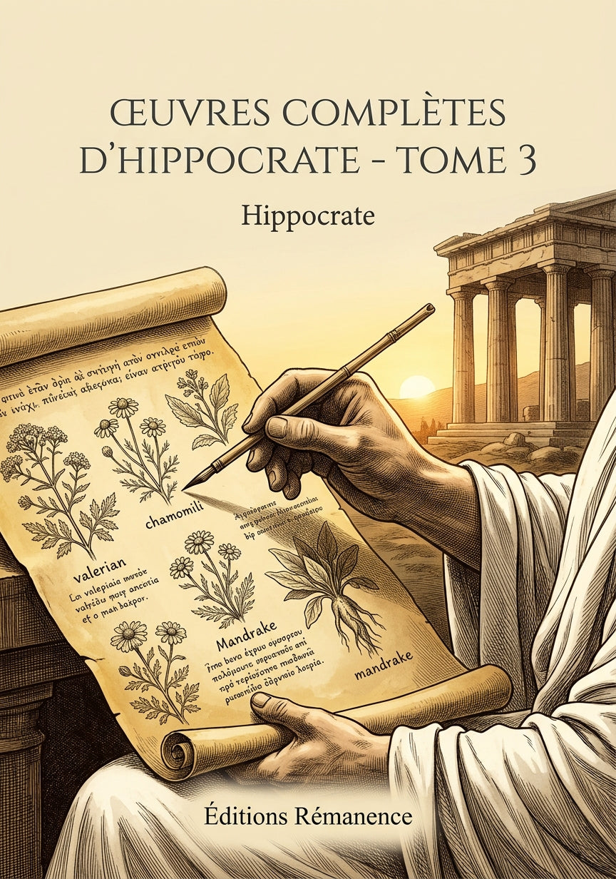 Livre Œuvres complètes d’Hippocrate - Tome 3 par Hippocrate - Couverture - Editions Remanence