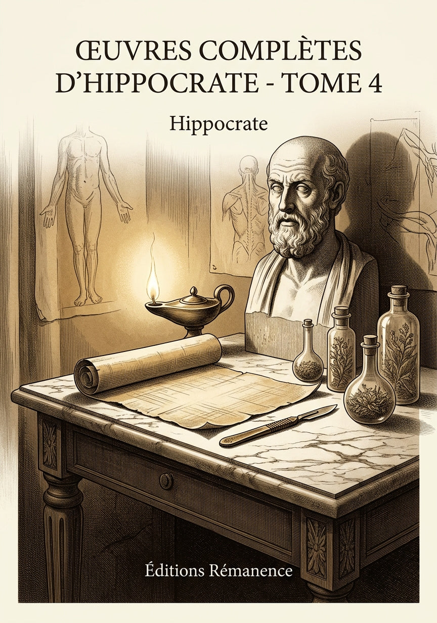 Livre Œuvres complètes d’Hippocrate - Tome 4 par Hippocrate - Couverture - Editions Remanence