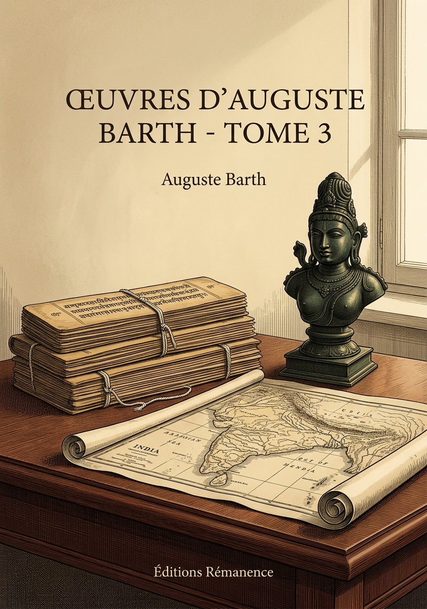 Livre Œuvres d’Auguste Barth - Tome 3 par Auguste Barth - Couverture - Editions Remanence