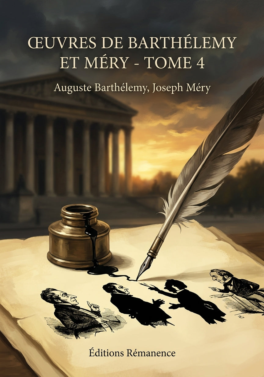 Livre Œuvres de Barthélemy et Méry - Tome 4 par Auguste Barthélemy, Joseph Méry - Couverture - Editions Remanence