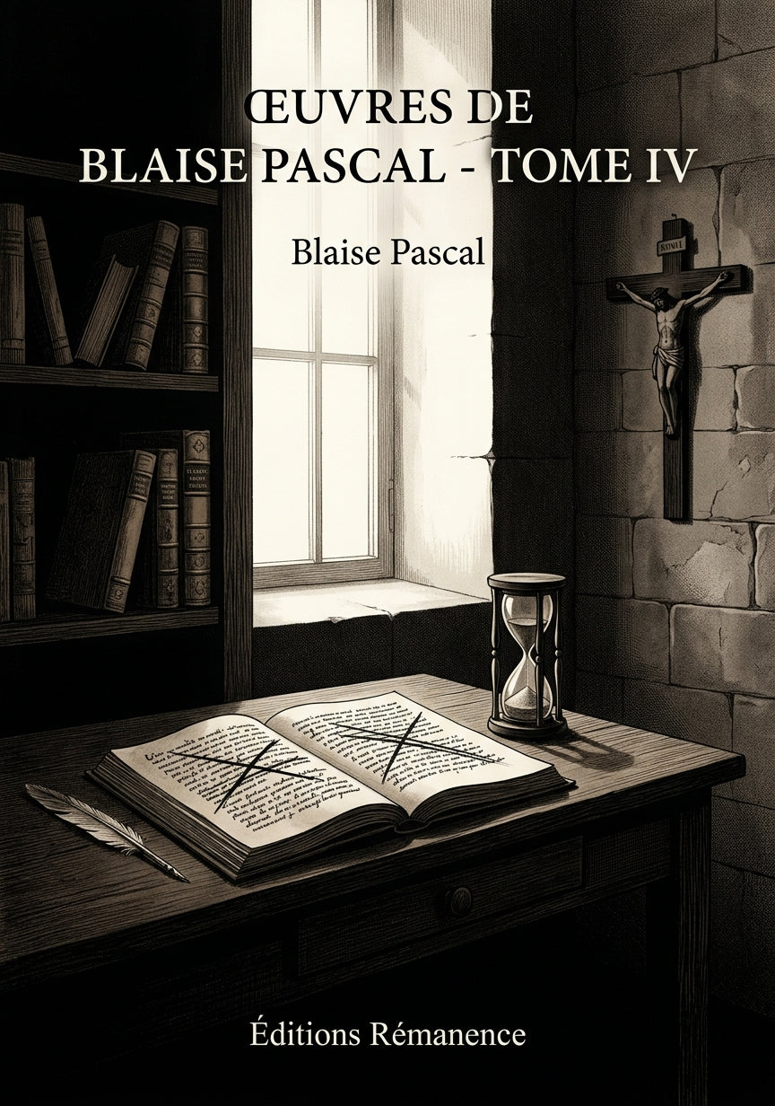 Livre Œuvres de Blaise Pascal - Tome IV par Blaise Pascal - Couverture - Editions Remanence