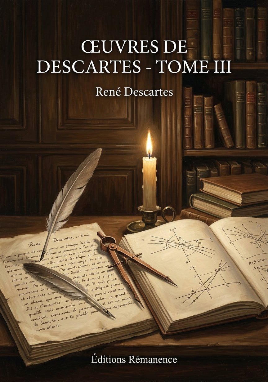 Livre Œuvres de Descartes - Tome III par René Descartes - Couverture - Editions Remanence