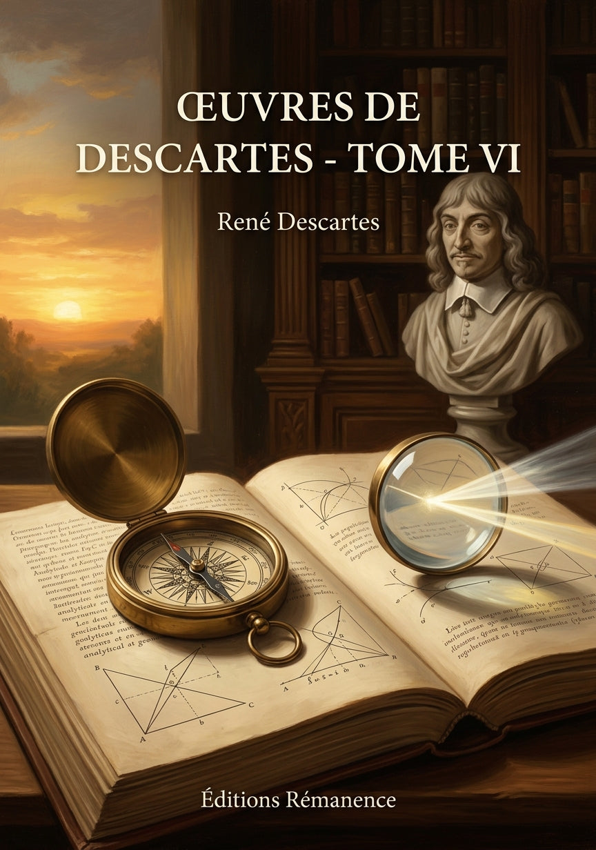 Livre Œuvres de Descartes - Tome VI par René Descartes - Couverture - Editions Remanence
