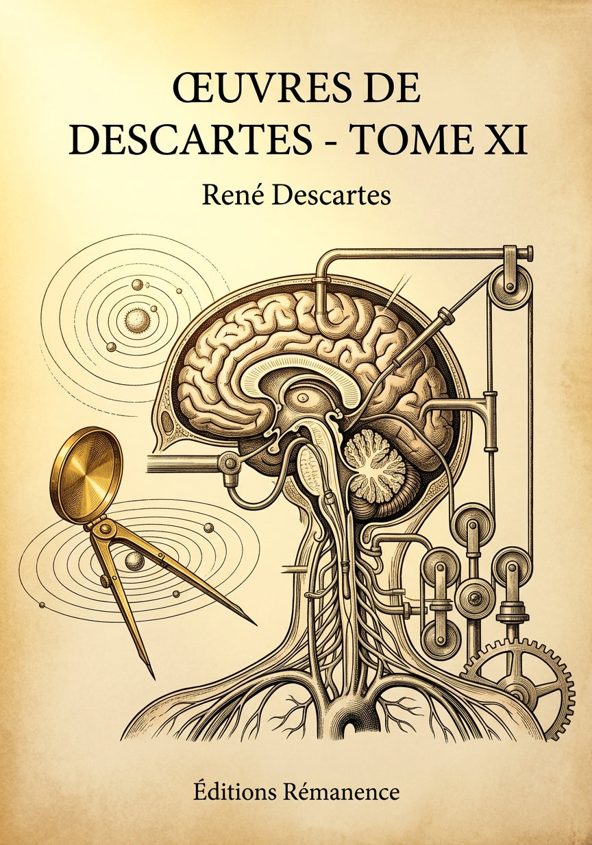 Livre Œuvres de Descartes - Tome XI par René Descartes - Couverture - Editions Remanence