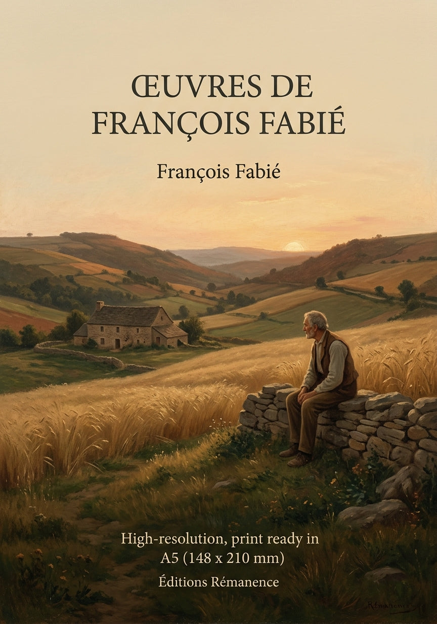 Livre Œuvres de François Fabié par François Fabié - Couverture - Editions Remanence