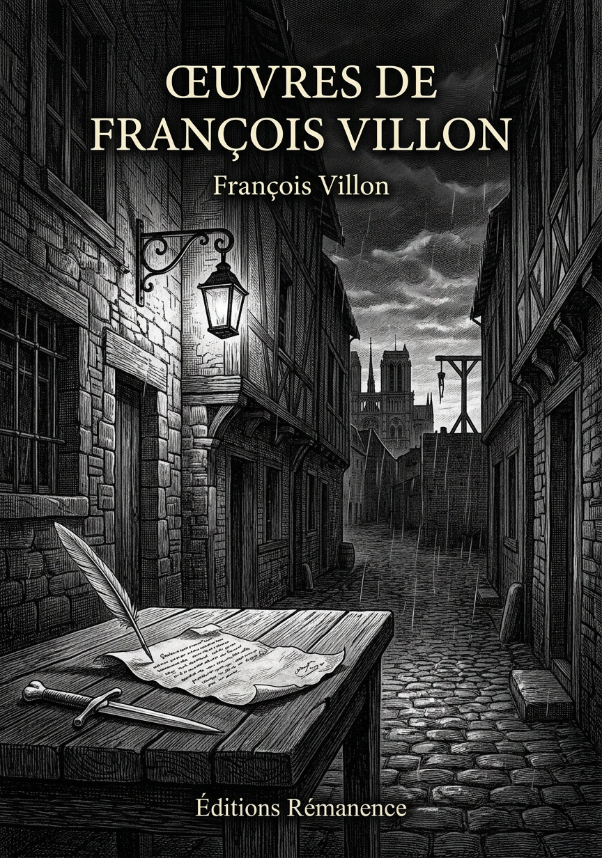 Livre Œuvres de François Villon par François Villon - Couverture - Editions Remanence