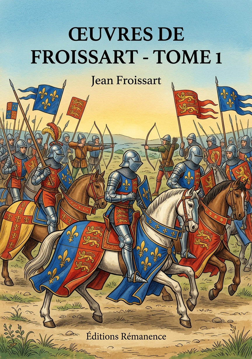 Livre Œuvres de Froissart - Tome 1 par Jean Froissart - Couverture - Editions Remanence