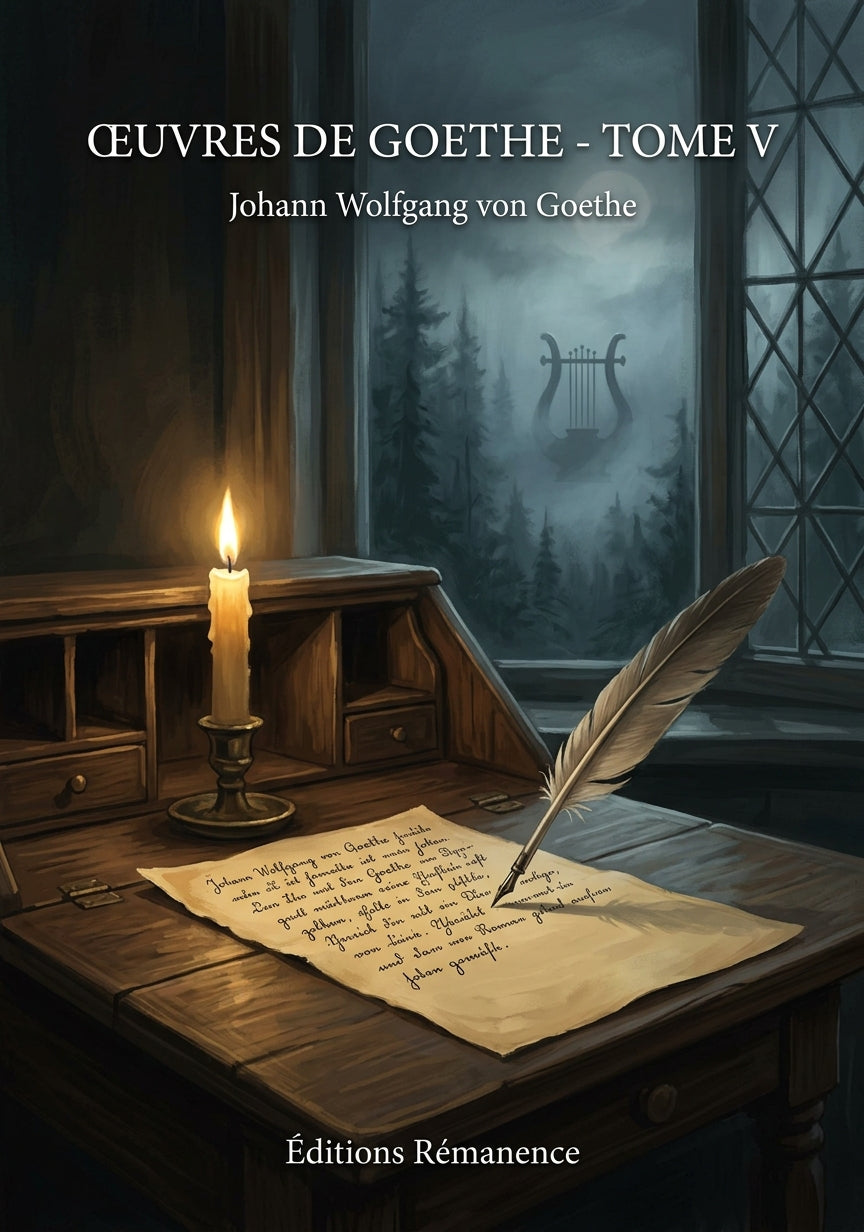 Livre Œuvres de Goethe - Tome V par Johann Wolfgang von Goethe - Couverture - Editions Remanence