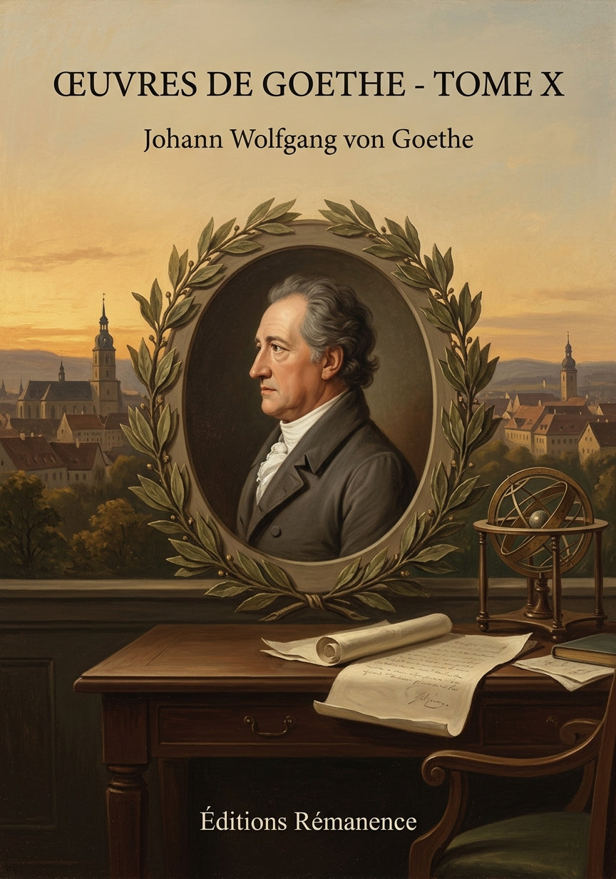 Livre Œuvres de Goethe - Tome X par Johann Wolfgang von Goethe - Couverture - Editions Remanence