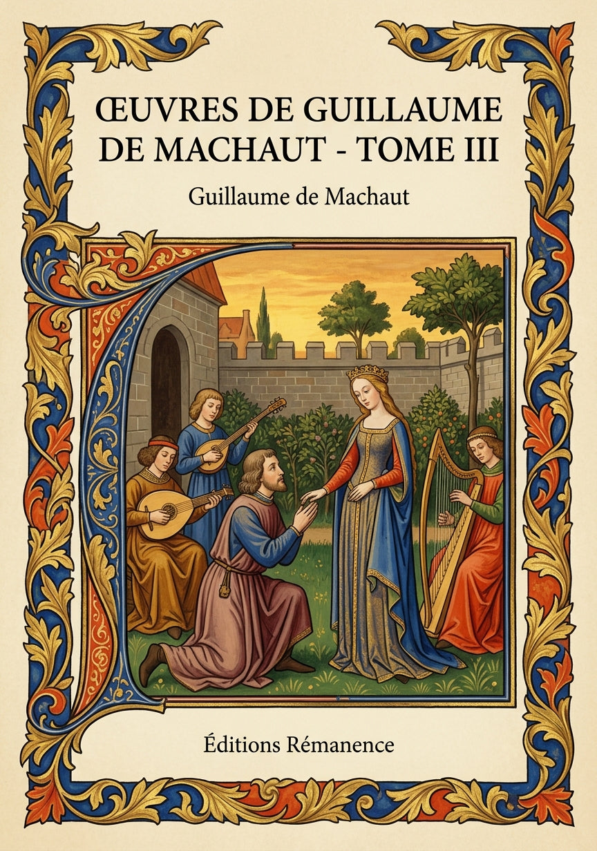 Livre Œuvres de Guillaume de Machaut - Tome III par Guillaume de Machaut - Couverture - Editions Remanence