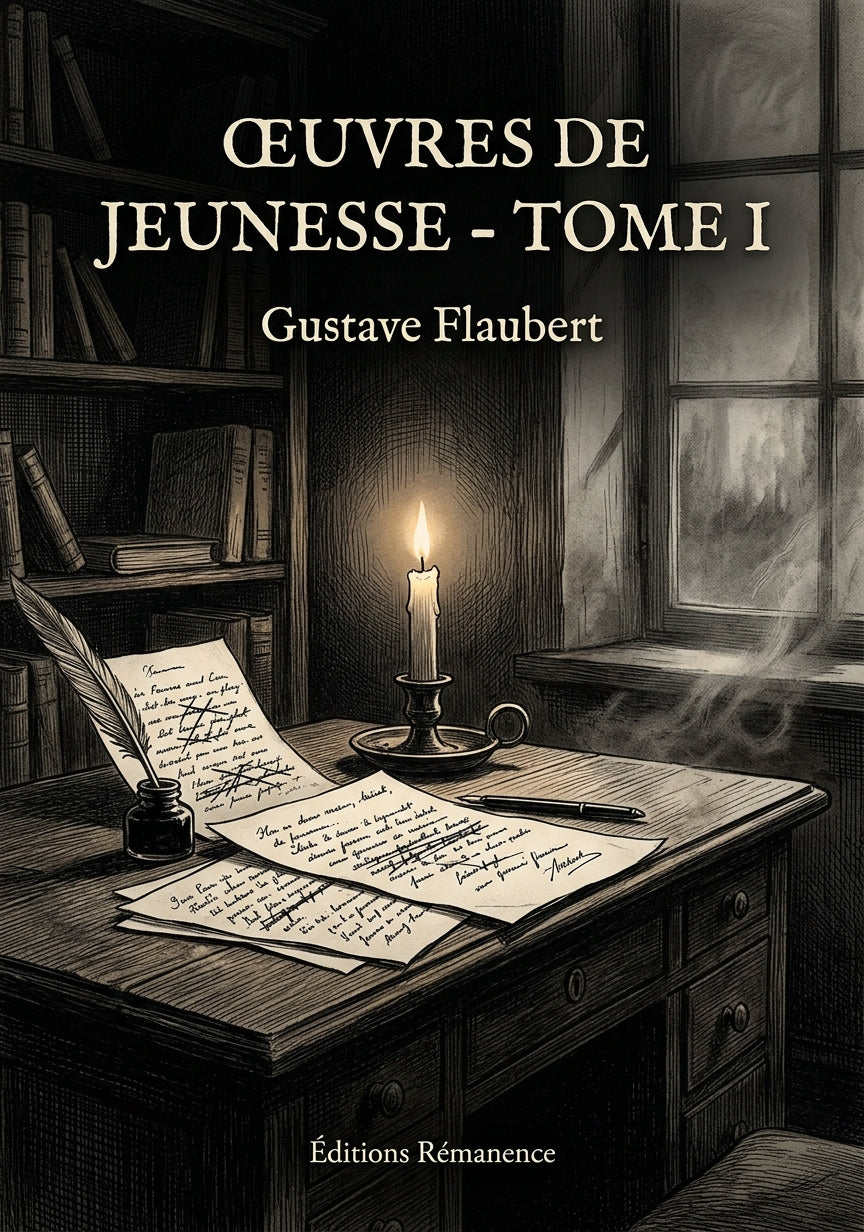Livre Œuvres de jeunesse - Tome I par Gustave Flaubert - Couverture - Editions Remanence