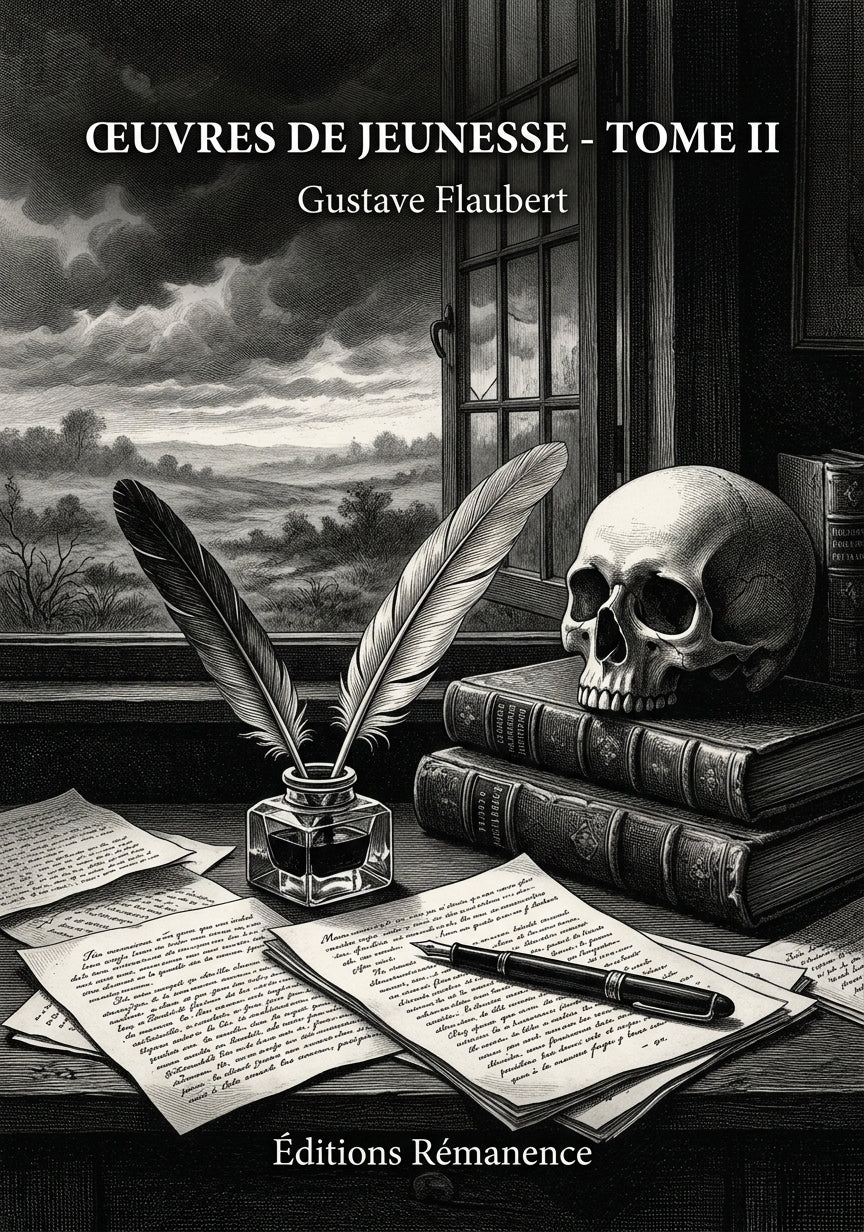 Livre Œuvres de jeunesse - Tome II par Gustave Flaubert - Couverture - Editions Remanence