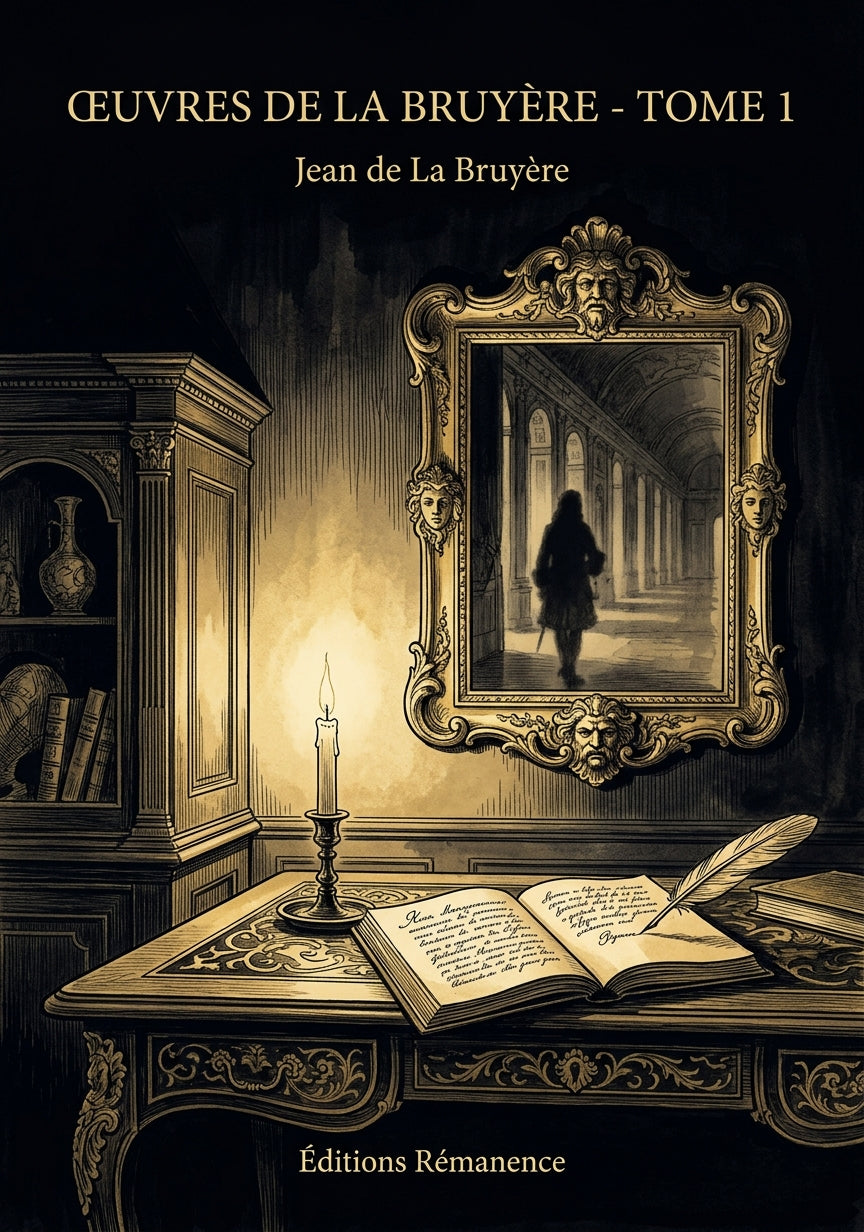 Livre Œuvres de La Bruyère - Tome 1 par Jean de La Bruyère - Couverture - Editions Remanence