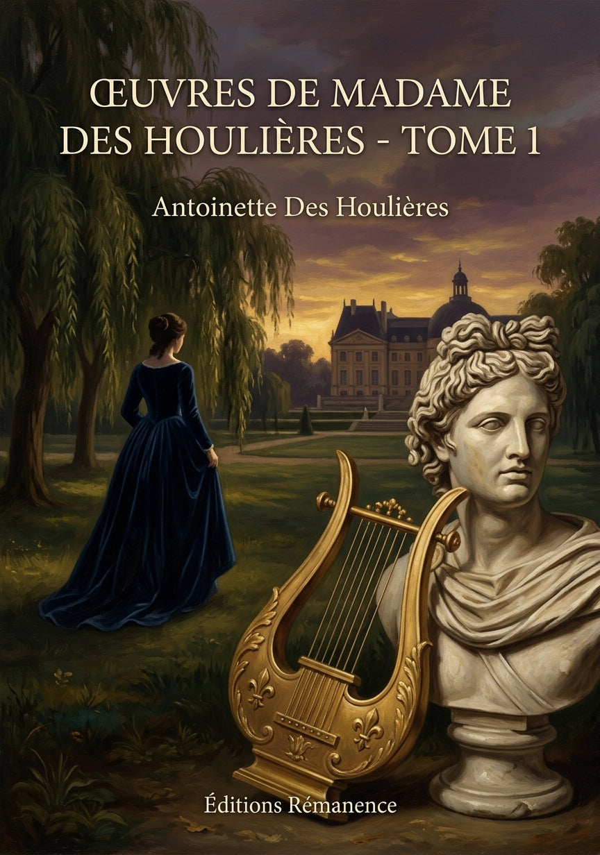 Livre Œuvres de Madame des Houlières - Tome 1 par Antoinette Des Houlières - Couverture - Editions Remanence