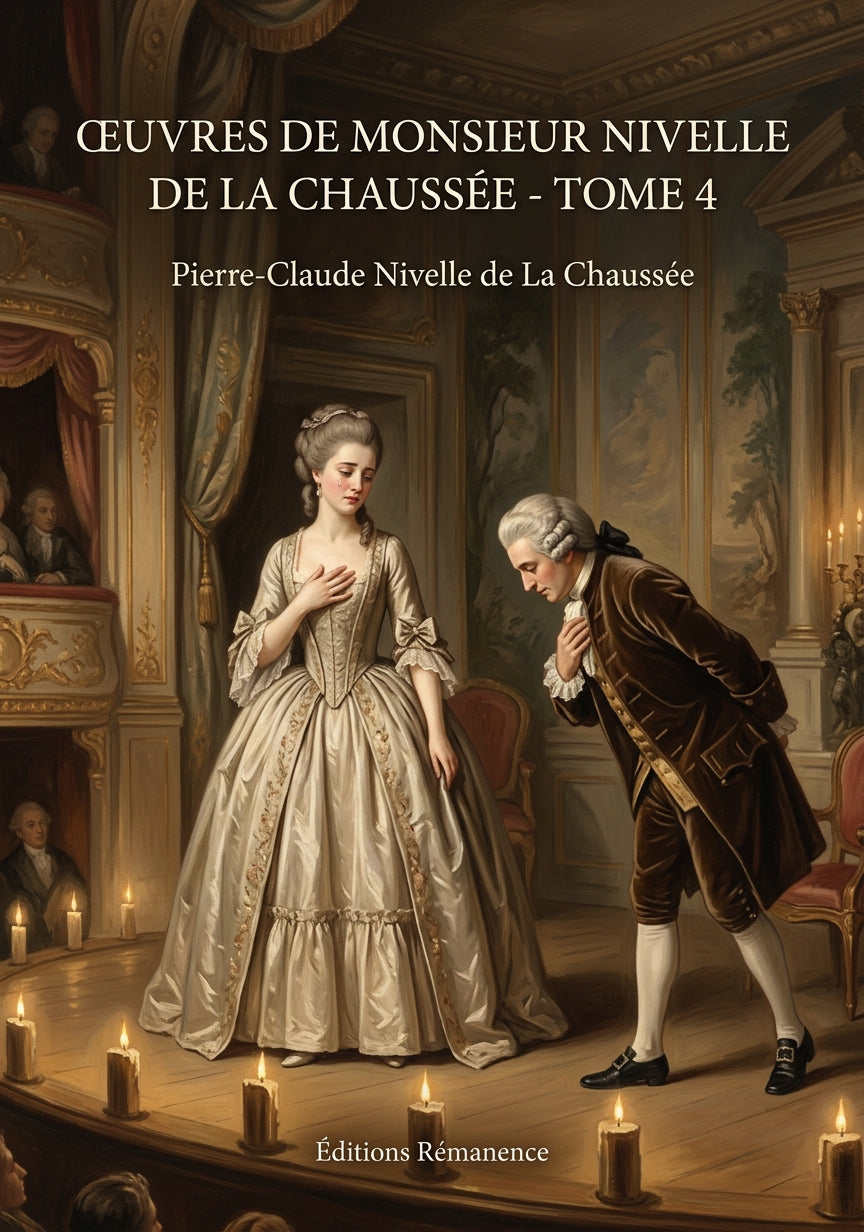 Livre Œuvres de monsieur Nivelle de La Chaussée - Tome 4 par Pierre-Claude Nivelle de La Chaussée - Couverture - Editions Remanence