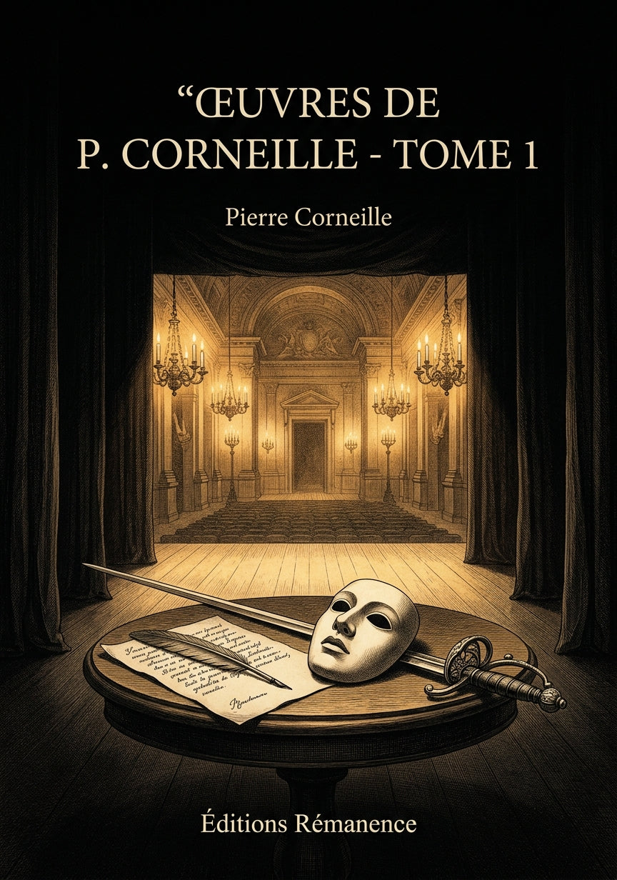 Livre Œuvres de P. Corneille - Tome 1 par Pierre Corneille - Couverture - Editions Remanence