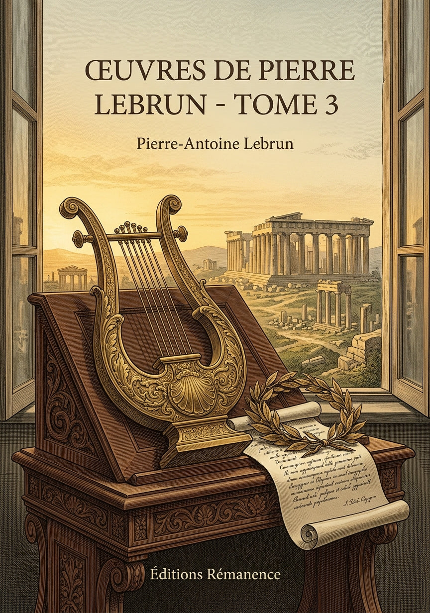 Livre Œuvres de Pierre Lebrun - Tome 3 par Pierre-Antoine Lebrun - Couverture - Editions Remanence