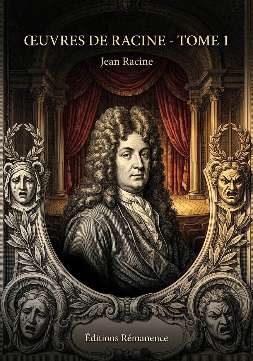 Livre Œuvres de Racine - Tome 1 par Jean Racine - Couverture - Editions Remanence