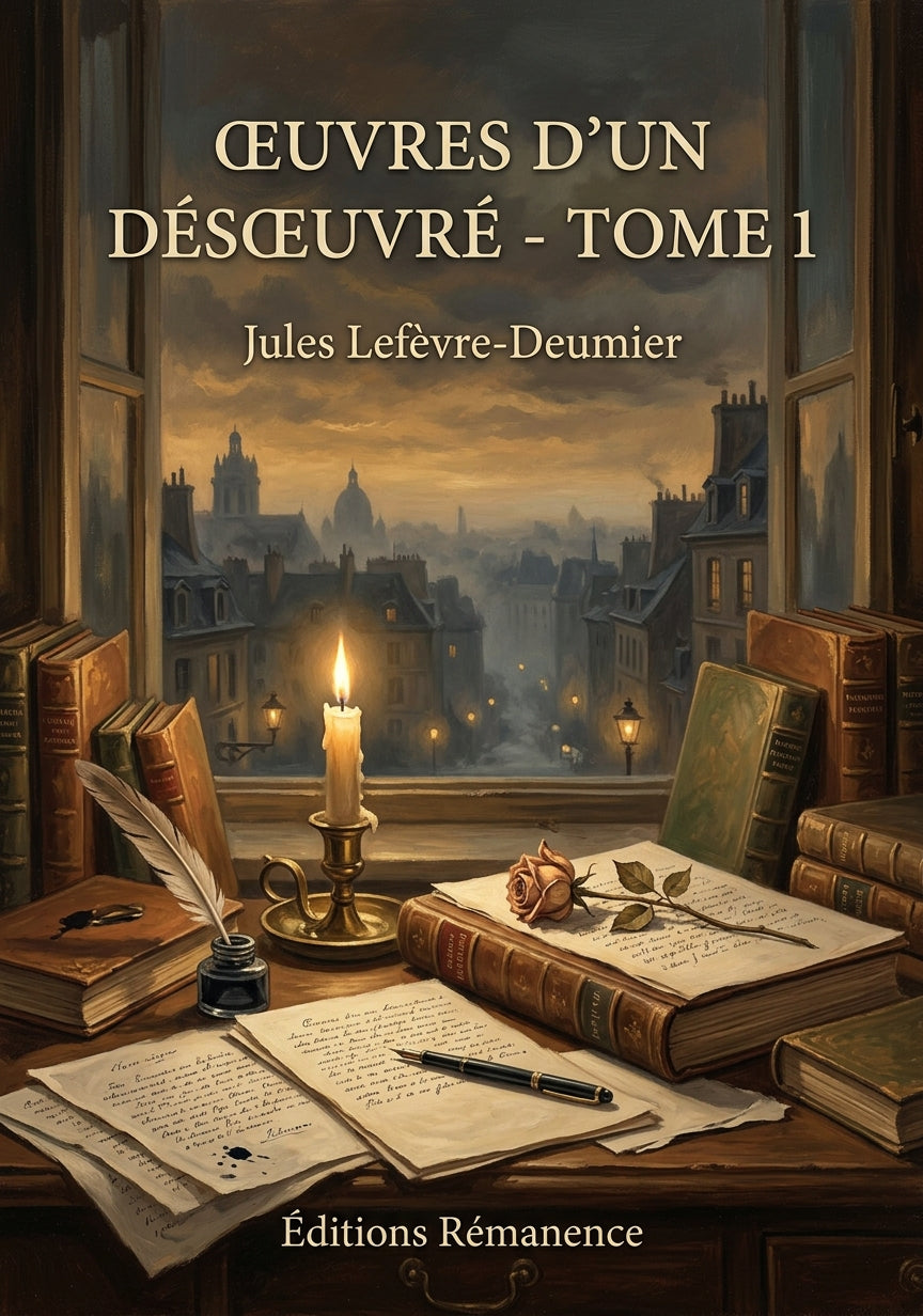 Livre Œuvres d’un désœuvré - Tome 1 par Jules Lefèvre-Deumier - Couverture - Editions Remanence