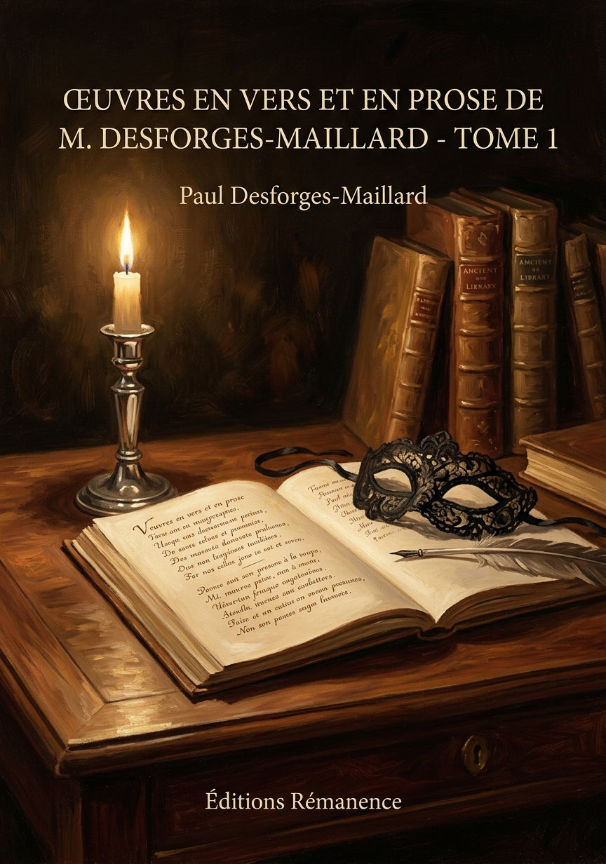 Livre Œuvres en vers et en prose de M. Desforges-Maillard - Tome 2 par Paul Desforges-Maillard - Couverture - Editions Remanence