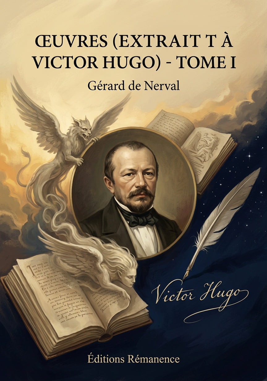 Livre Œuvres (extrait À Victor Hugo) - Tome I par Gérard de Nerval - Couverture - Editions Remanence