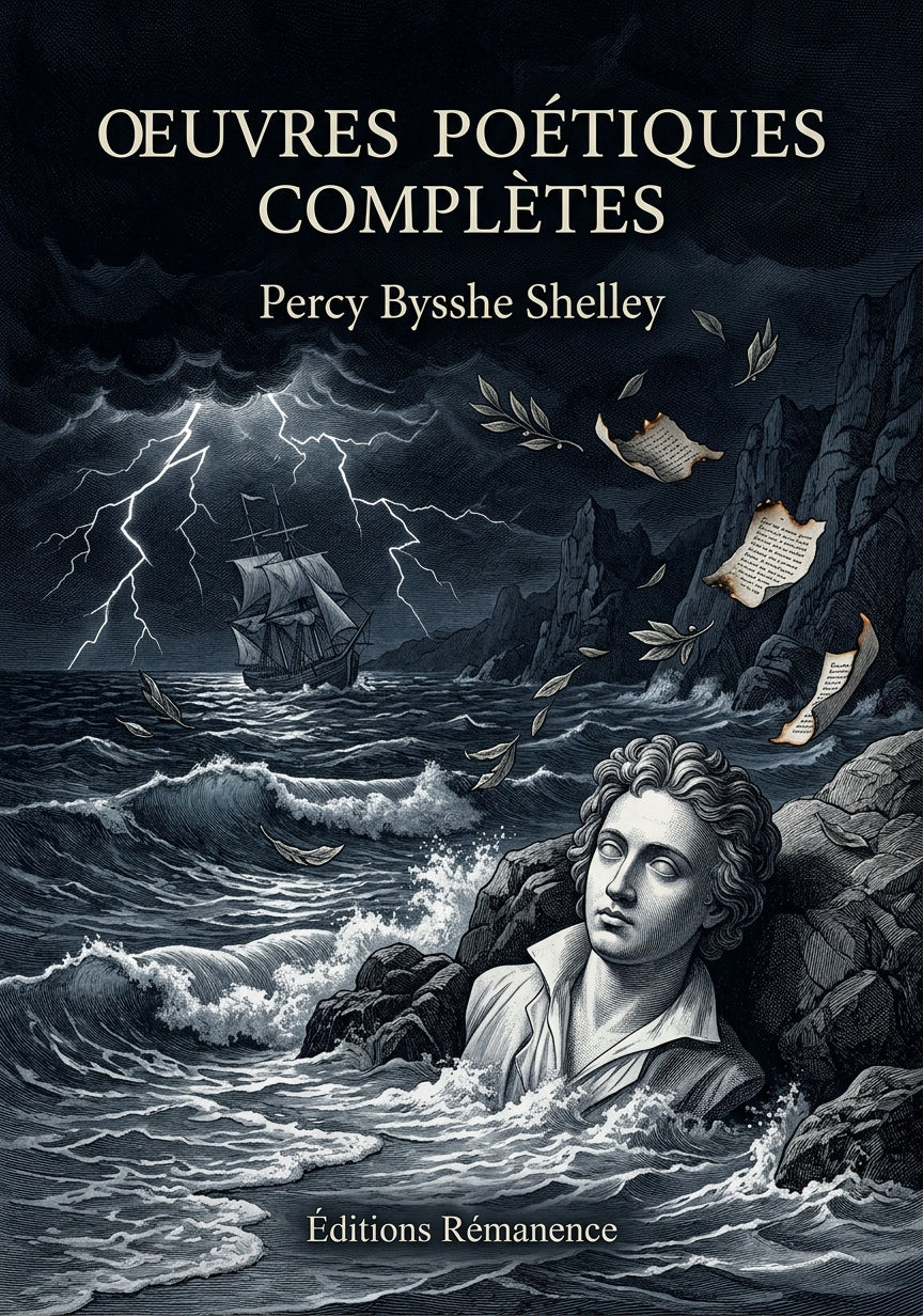 Livre Œuvres poétiques complètes par Percy Bysshe Shelley - Couverture - Editions Remanence