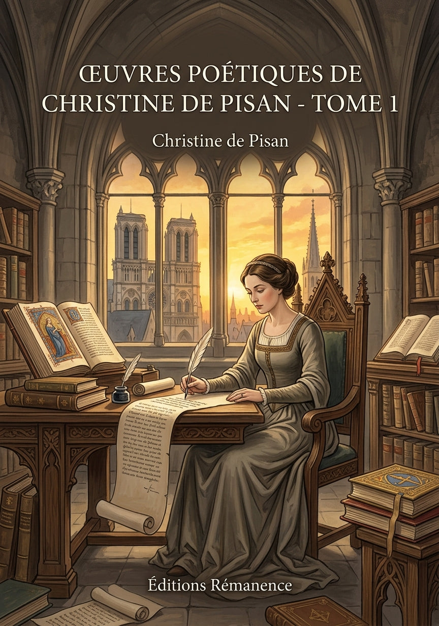Livre Œuvres poétiques de Christine de Pisan - Tome 3 par Christine de Pisan - Couverture - Editions Remanence