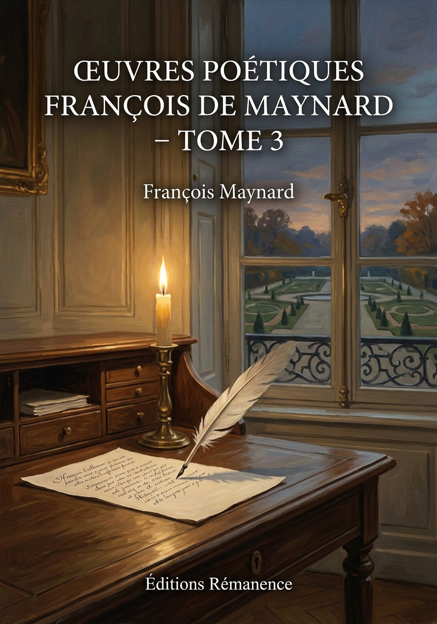 Livre Œuvres poétiques François de Maynard - Tome 3 par François Maynard - Couverture - Editions Remanence