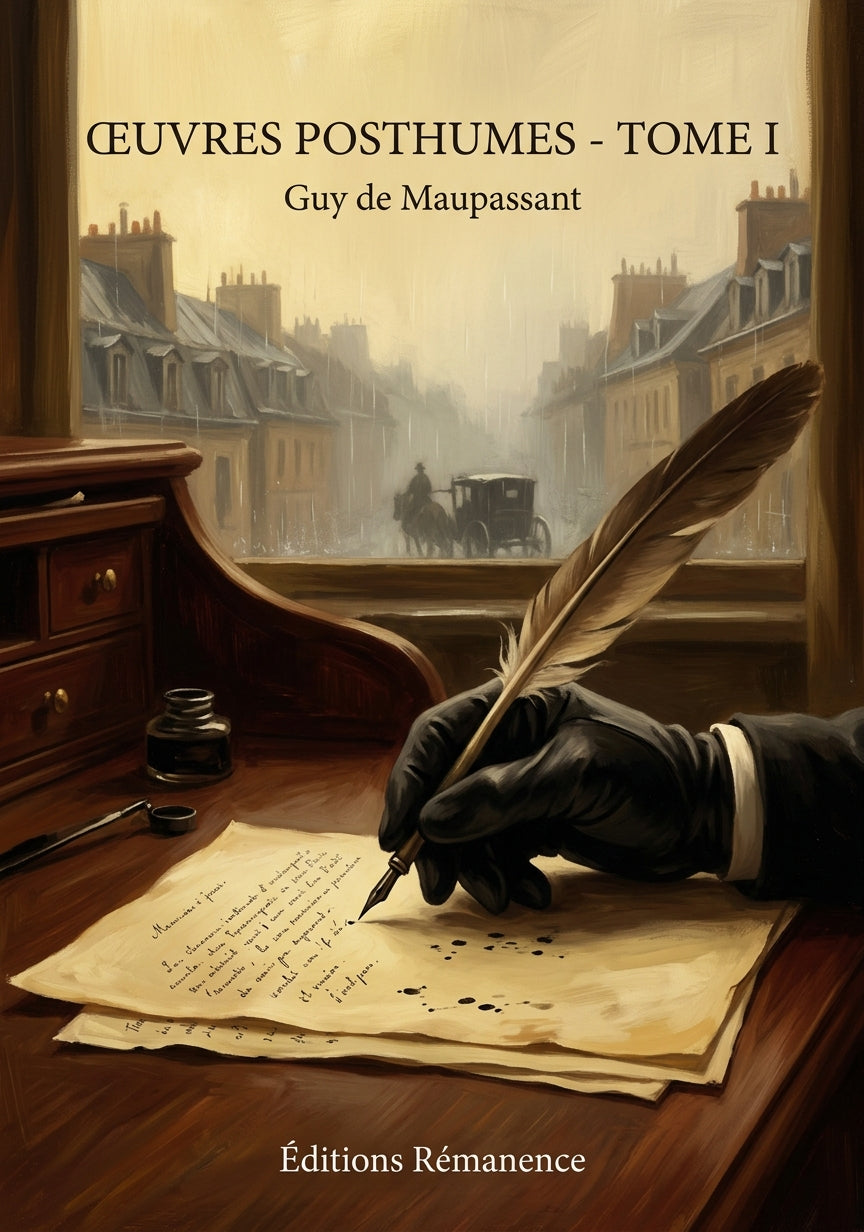 Livre Œuvres posthumes - Tome I par Paul Verlaine - Couverture - Editions Remanence
