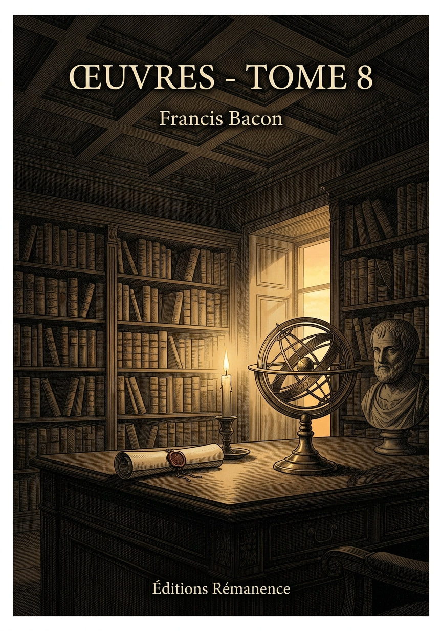 Livre Œuvres - Tome 8 par Francis Bacon - Couverture - Editions Remanence